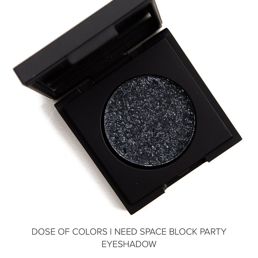 NWT dose of colors I need space block party  grey black shimmer single shadow